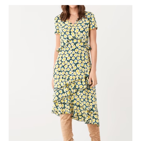 DVF Glenys Silk Dress - Picture 1 of 7